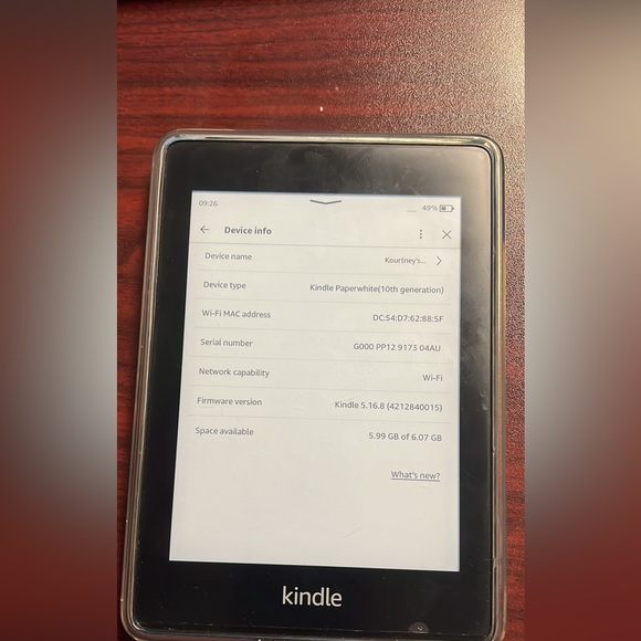 SOLD Kindle Paperwhite 10th gen 8gb - Picture 3 of 3